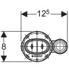 Geberit Impuls 260 (Twico 1) Flush Valve & Button