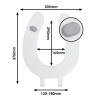 Wirquin Crescent Junior Toilet Seat